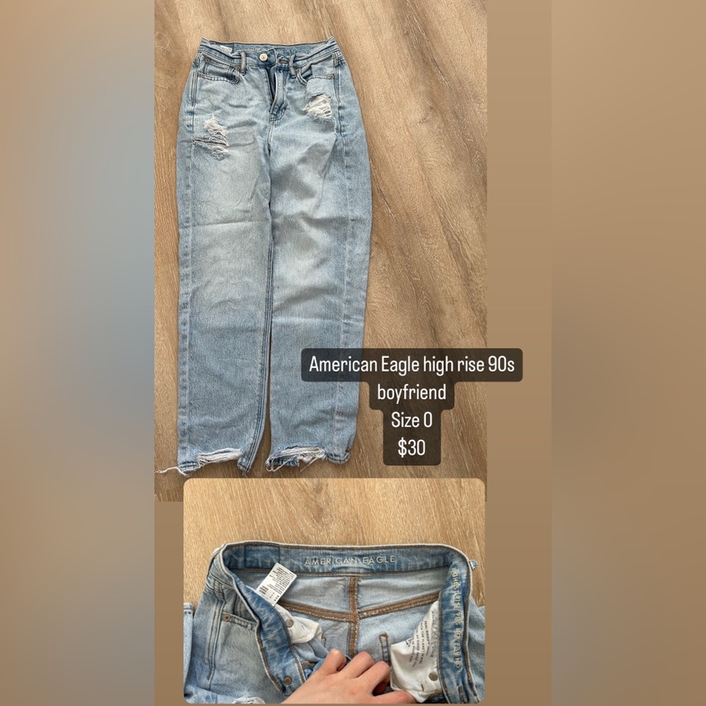 AE High rise boyfriend Jean